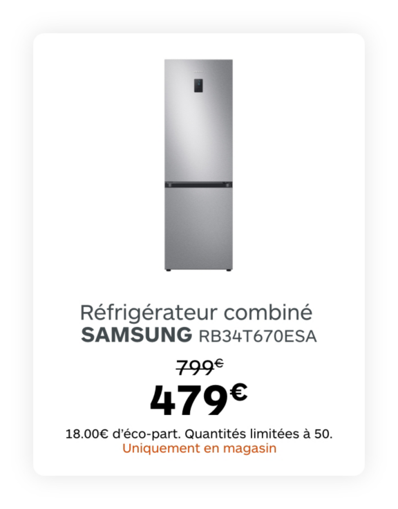 Réfrigérateur combiné SAMSUNG