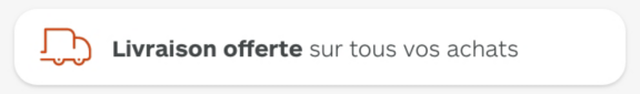 livraison offerte sur tous vos achats