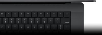 Magic Keyboard avec Touch ID vu d’en haut.