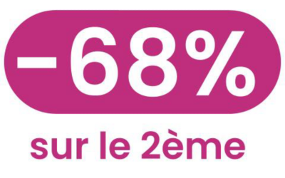 -68% sur le 2ème