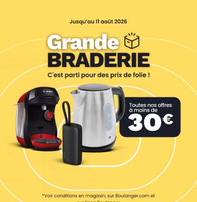 Braderie tout à - de 30€