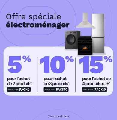 Offre spéciale électroménager 