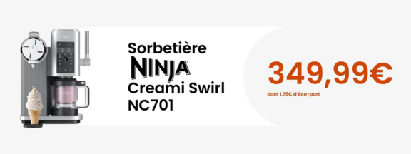 Sorbetière NINJA Creami Swirl NC701