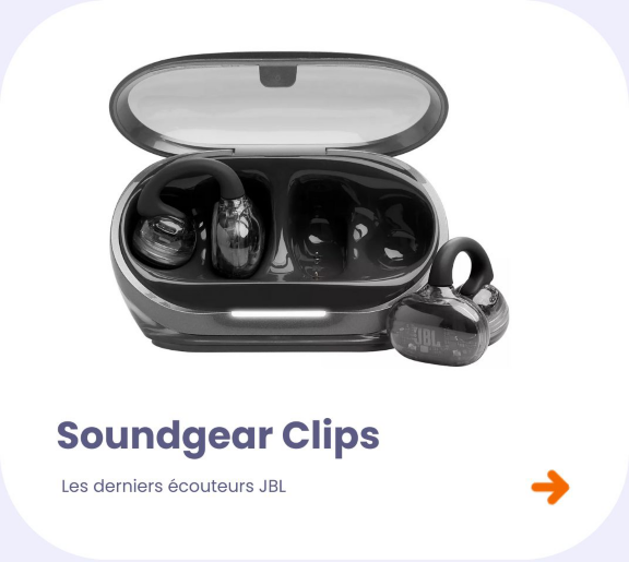 Ecouteurs JBL Soundgear Clips Noir