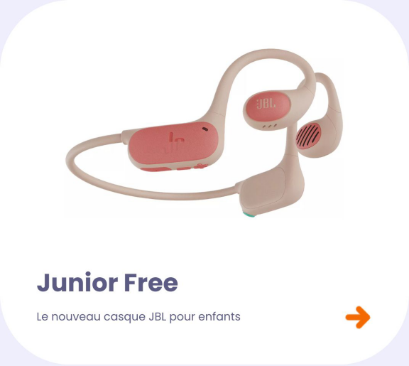 Casque JBL Junior Free Rose