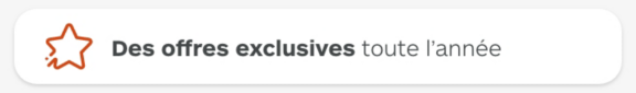 Des offres exclusives toute l'année