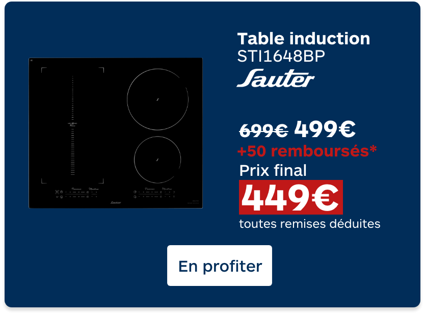 Table induction sauter