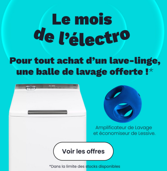 Balle de lavage offerte !