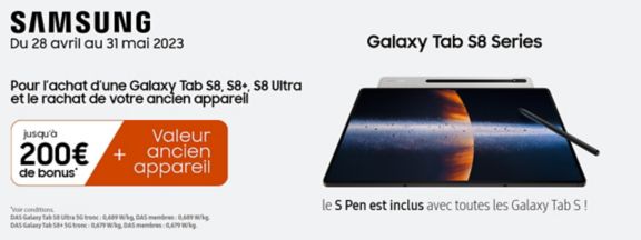 Bonus Samsung Galaxy Tab S8 Series