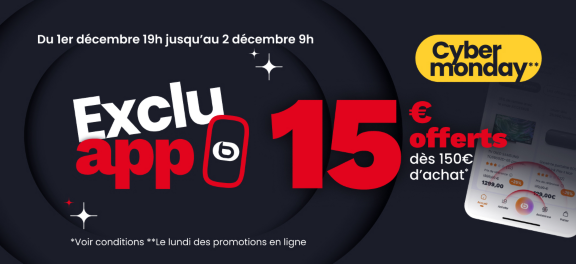Exclu app : 15 € offerts dès 150 d'achats