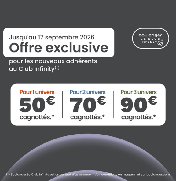 Offre exclusive Club Infinity