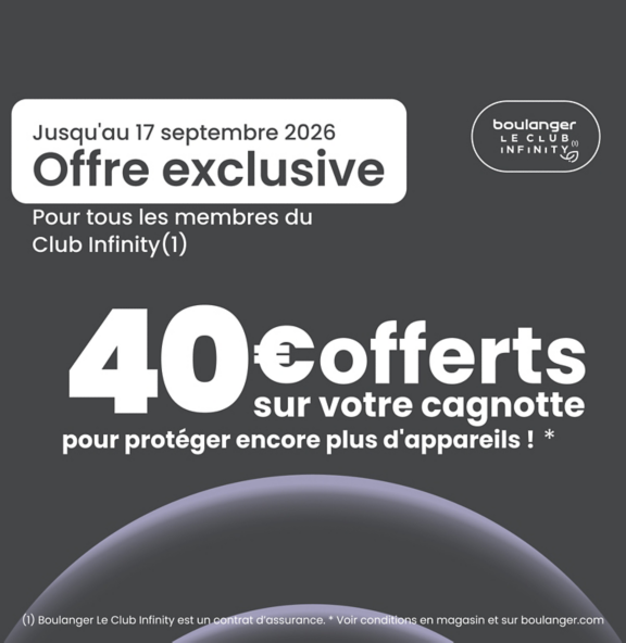 Offre exclusive Club Infinity