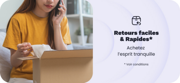 Retours faciles & rapides Achetez l’esprit tranquille