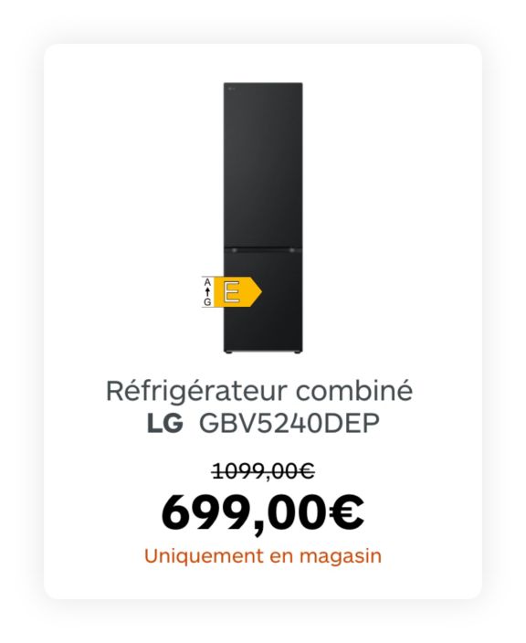 Réfrigérateur combiné LG