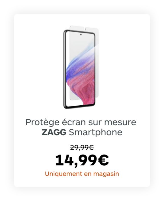 Protège écran sur mesure smartphone