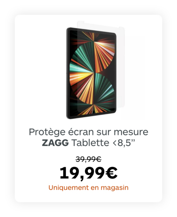 Protège écran sur mesure tablette