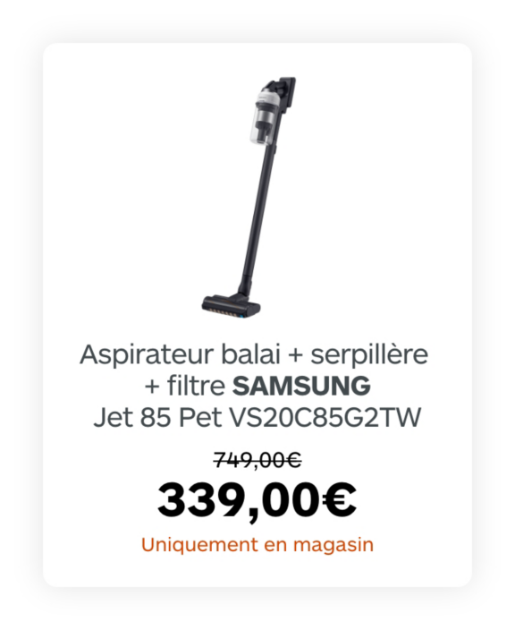 Aspirateur balai Samsung