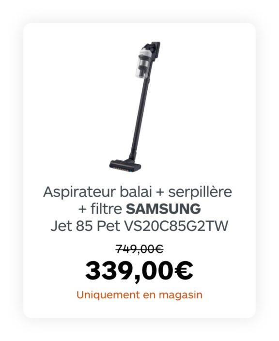 Aspirateur balai Samsung