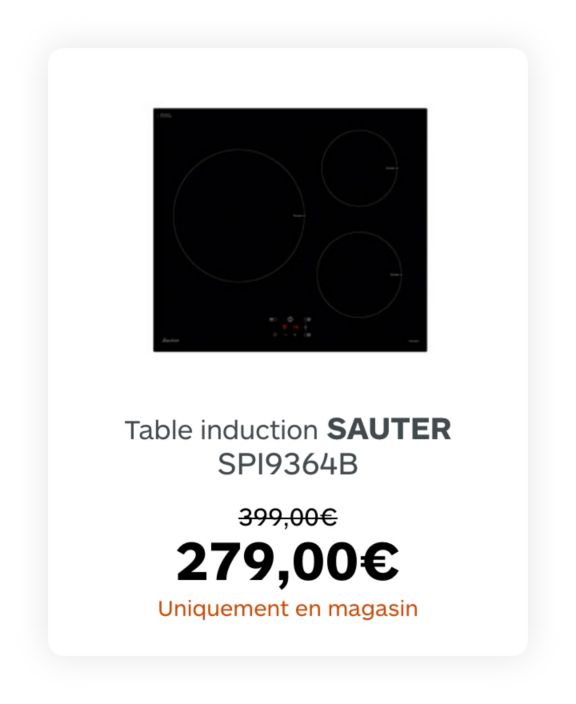 Table induction SAUTER