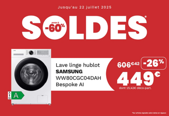 Lave linge hublot SAMSUNG