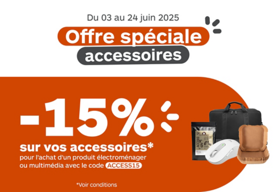 Offre spéciale accessoires