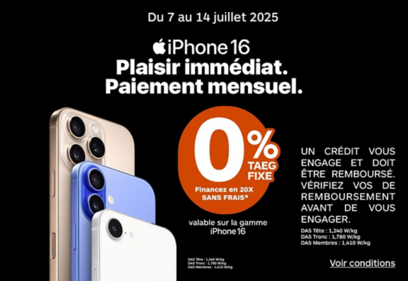 20X SANS FRAIS IPHONE