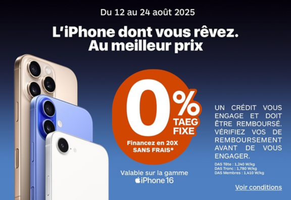 Financement sans frais APPLE