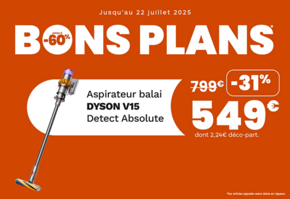 BONS PLANS DYSON V15