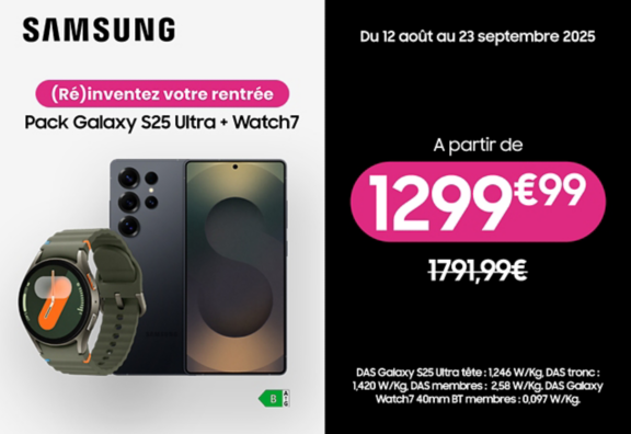 Pack Samsung S25 ultra + watch