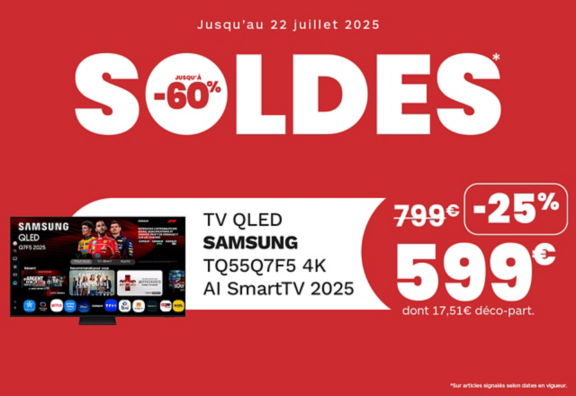 SOLDES TV SAMSUNG