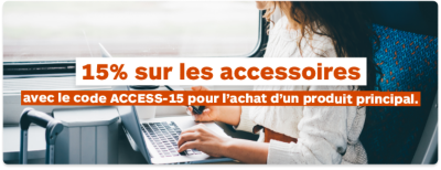 15% sur les accessoires