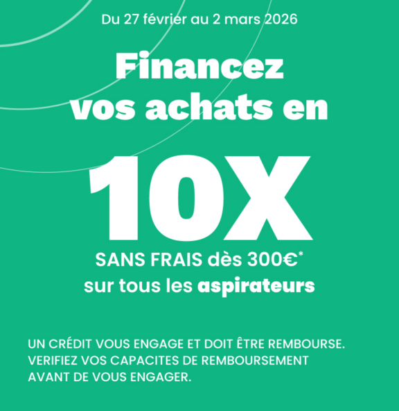 Financez vos achats en 10x sans frais !